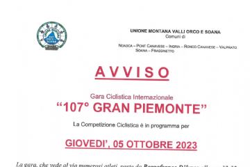 GARA CICLISTICA &quot;107&#176; GRAN PIEMONTE&quot;